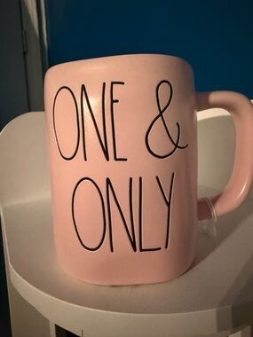 Rae Dunn - Pink "One & Only" Ceramic Coffee Mug